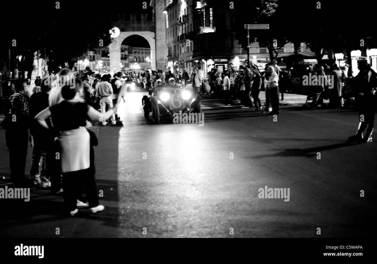 Mille Miglia 2011, l'Italia, Verona Foto Stock