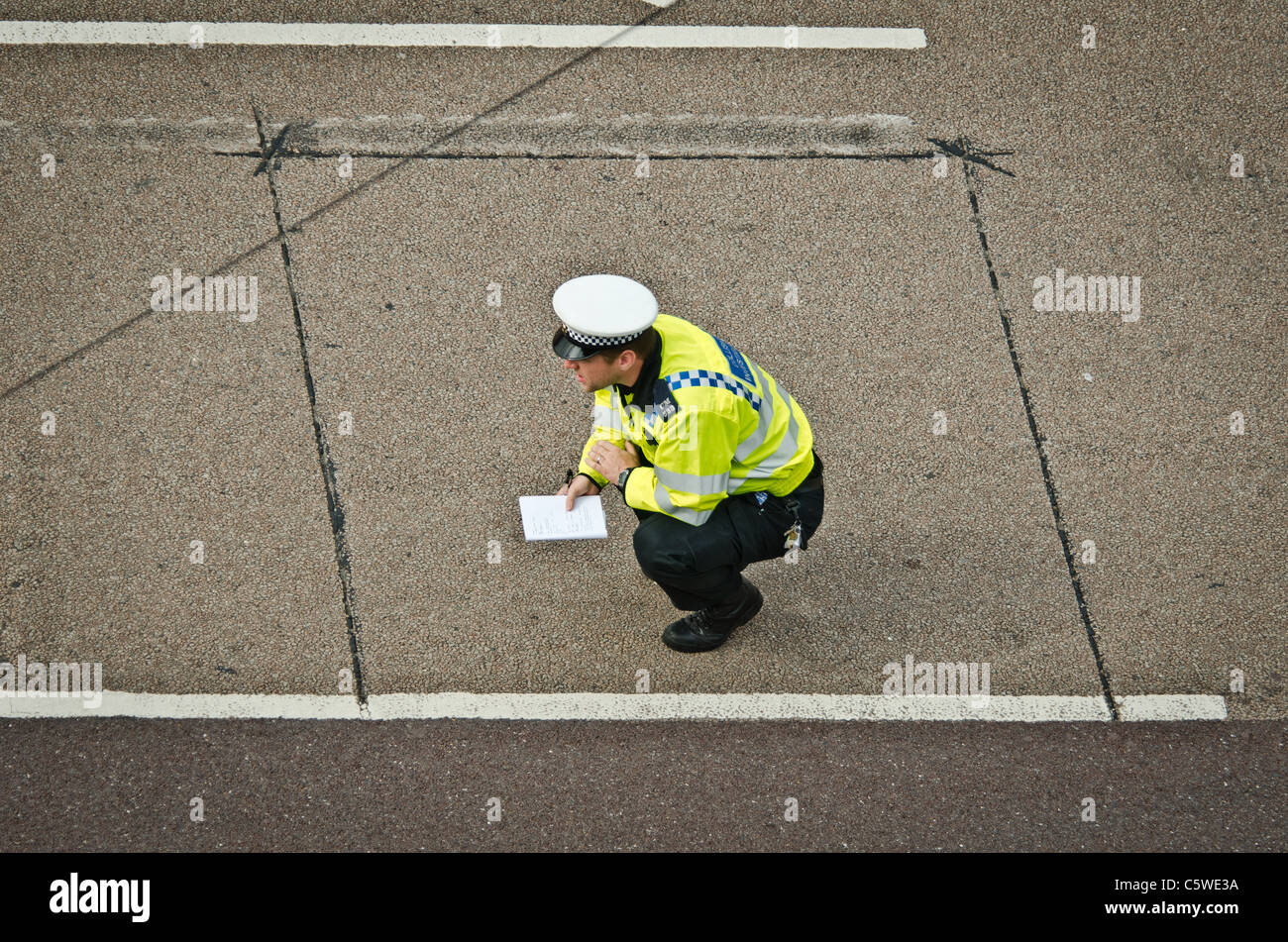 Noleggio di incidenti mortali su strada Foto Stock