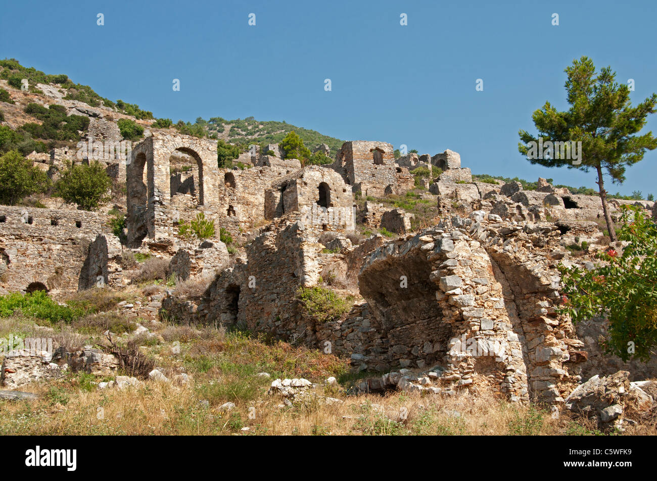 Anemurium provincia romana di grezzo Cilicia Turchia Anamur turco Foto Stock