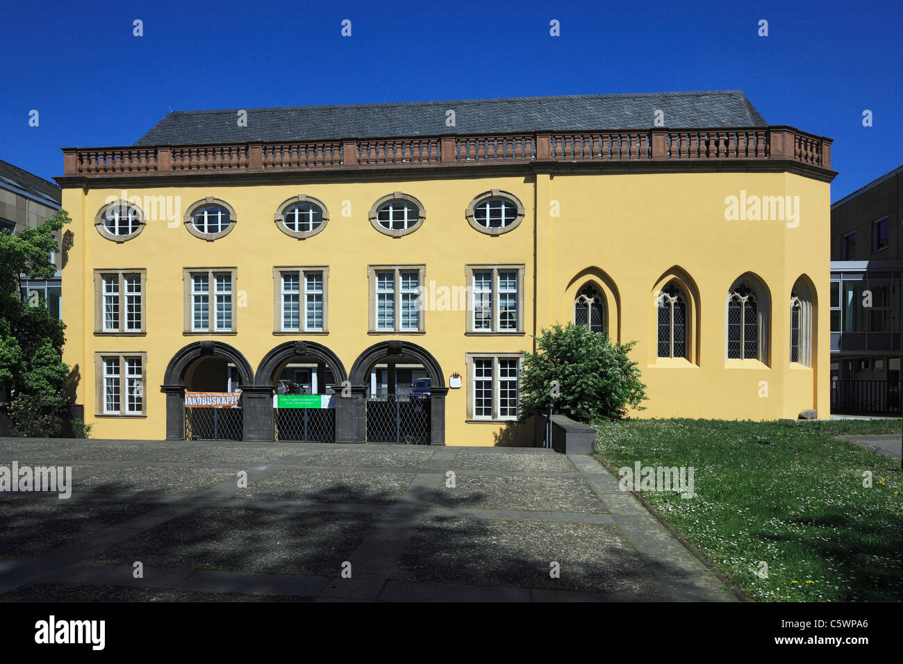 Jakobuskapelle Alt-Katholische des ehemaligen Leyenschen Hofs di Coblenza, Renania-Palatinato Foto Stock