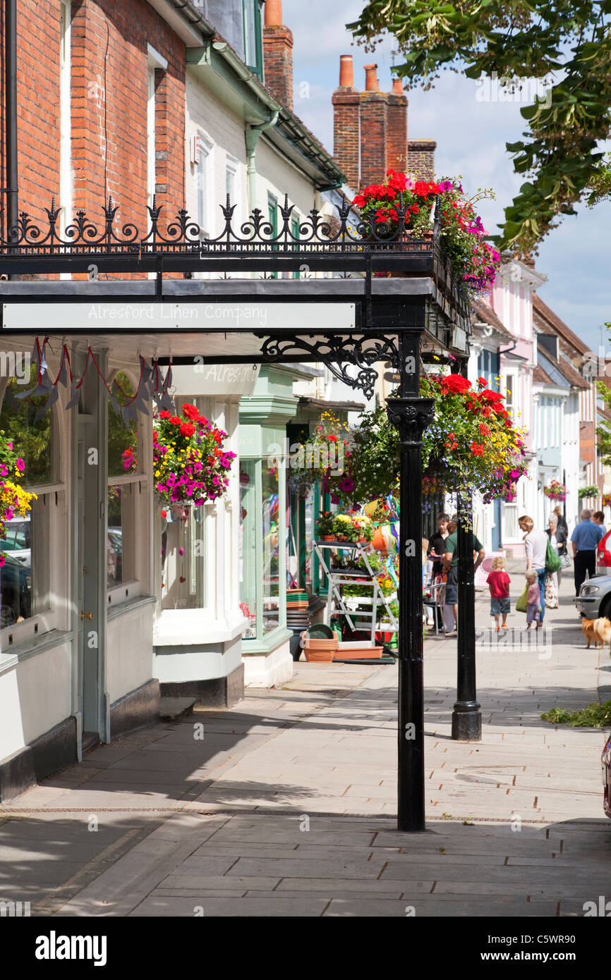 Broad Street Alresford Hampshire England Regno Unito Foto Stock