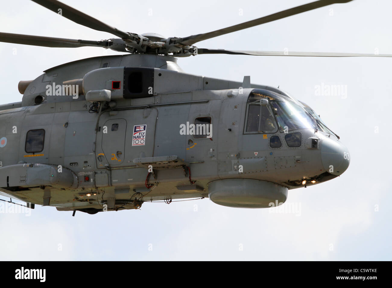 MERLIN HM1 ELICOTTERO ROYAL NAVY'S 824 NAS 02 Luglio 2011 Foto Stock