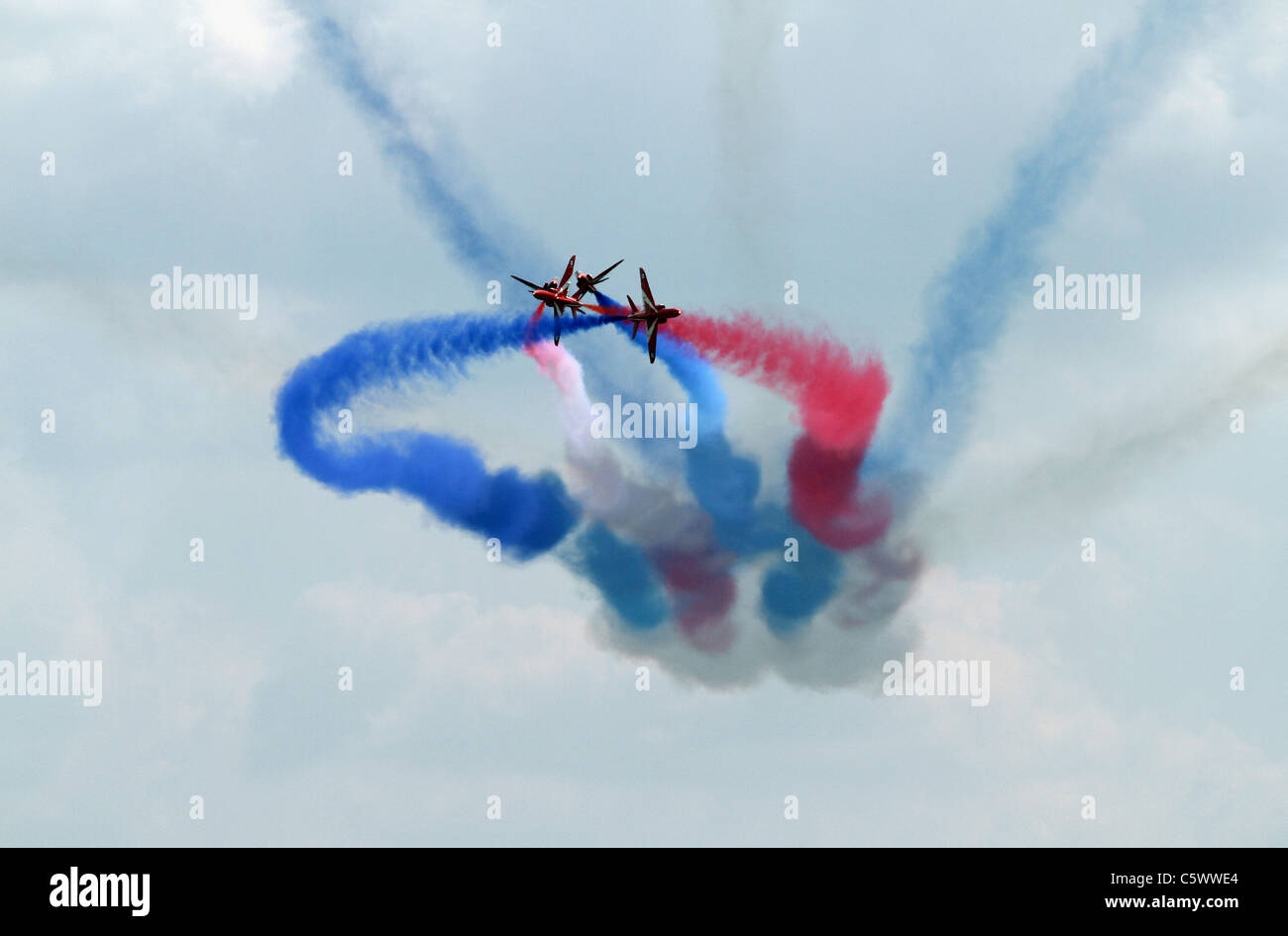 4 HAWK T1 getti frecce rosse frecce rosse TEAM DISPLAY 03 Luglio 2011 Foto Stock