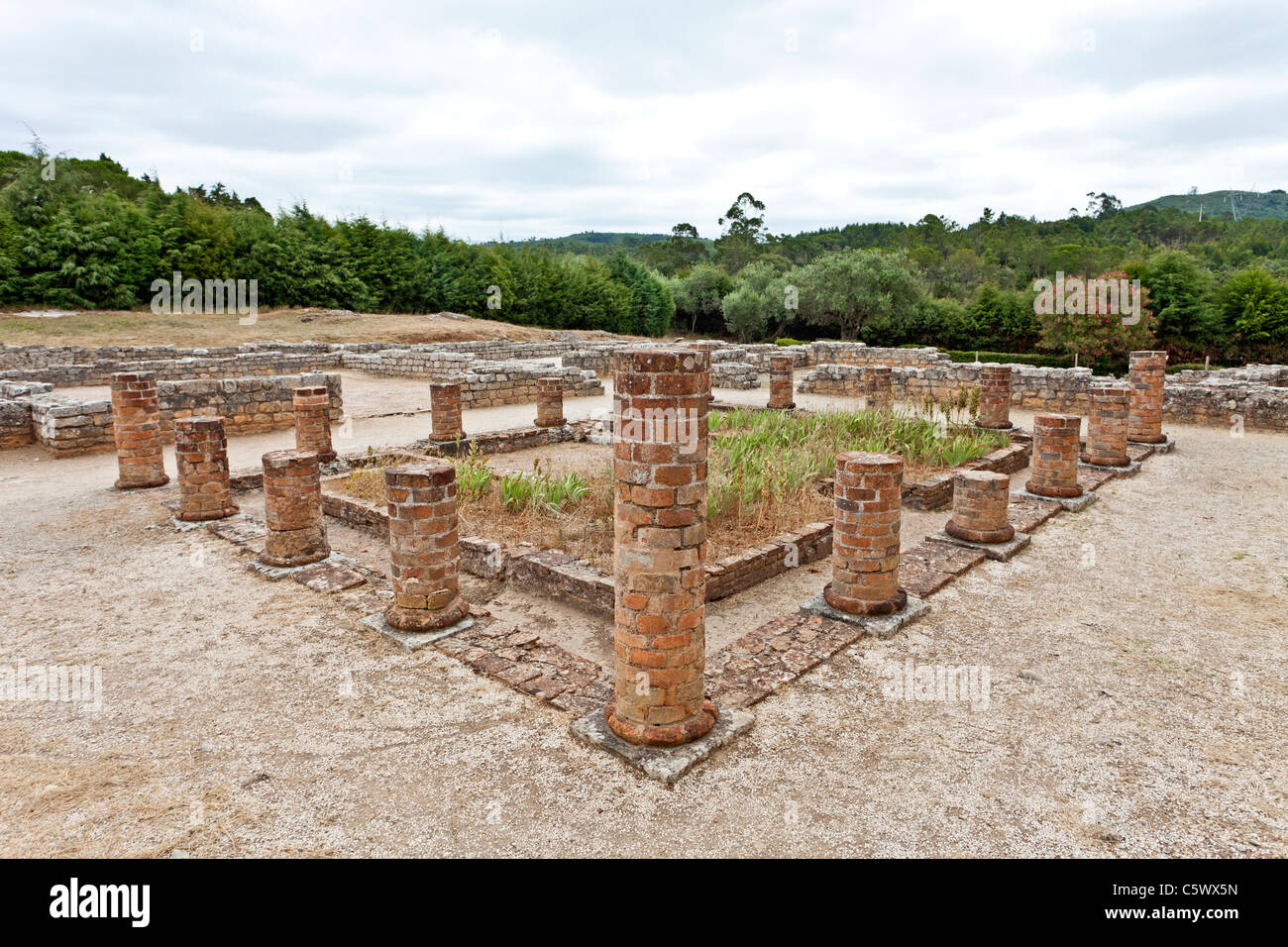 La città romana di Conimbriga, le meglio conservate rovine romane in Portogallo. Foto Stock