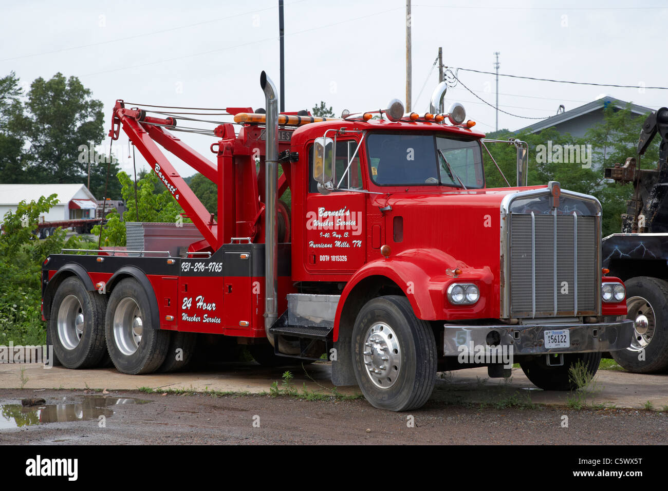 Wrecker ripristino del servizio carroattrezzi hurricane mills tennessee usa Foto Stock