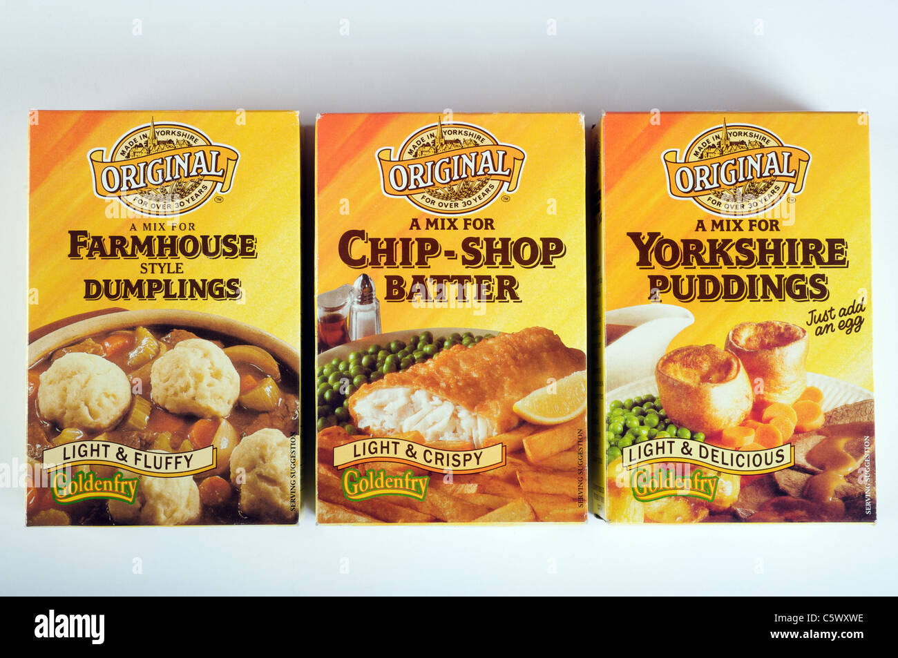 Goldenfry mix di cibo Foto Stock