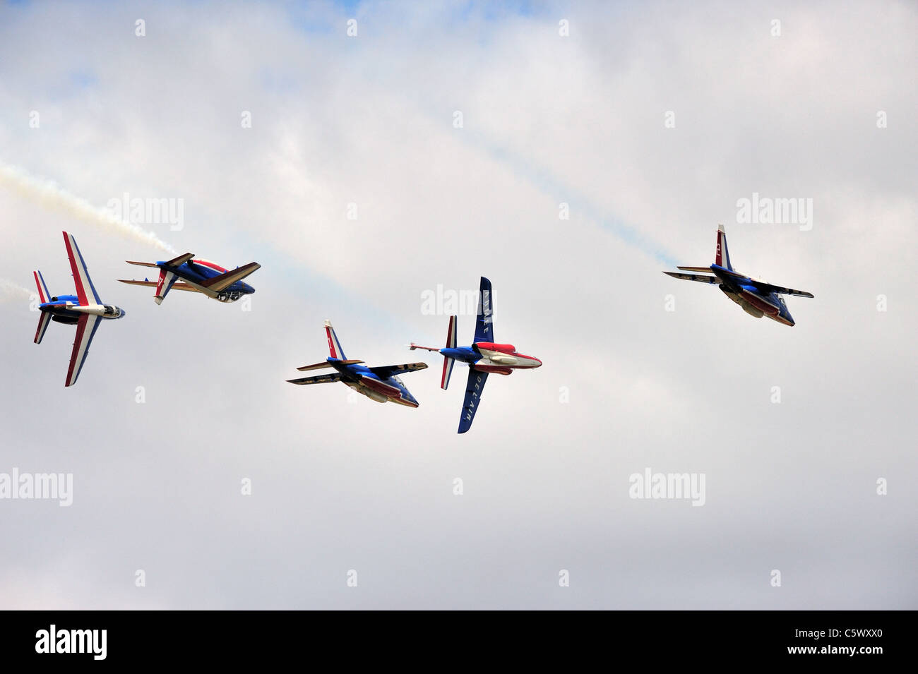 Alphajet (Marcel Dassault aviazione Breguet Dornier ), Patrouille de France Foto Stock