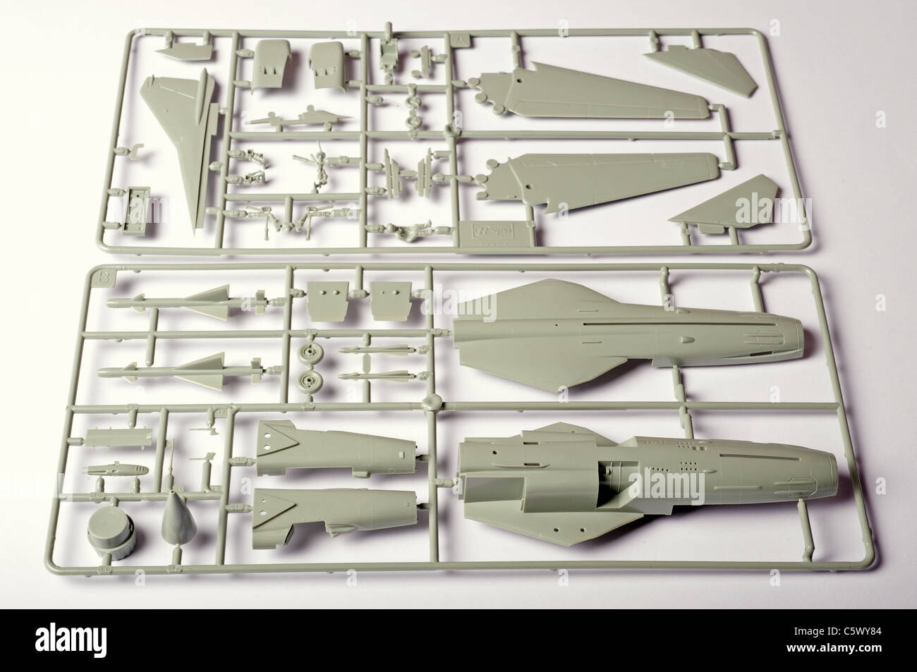 Hasegawa Mig-23S in scala 1/72 modello in plastica del kit di aeromobili Foto Stock