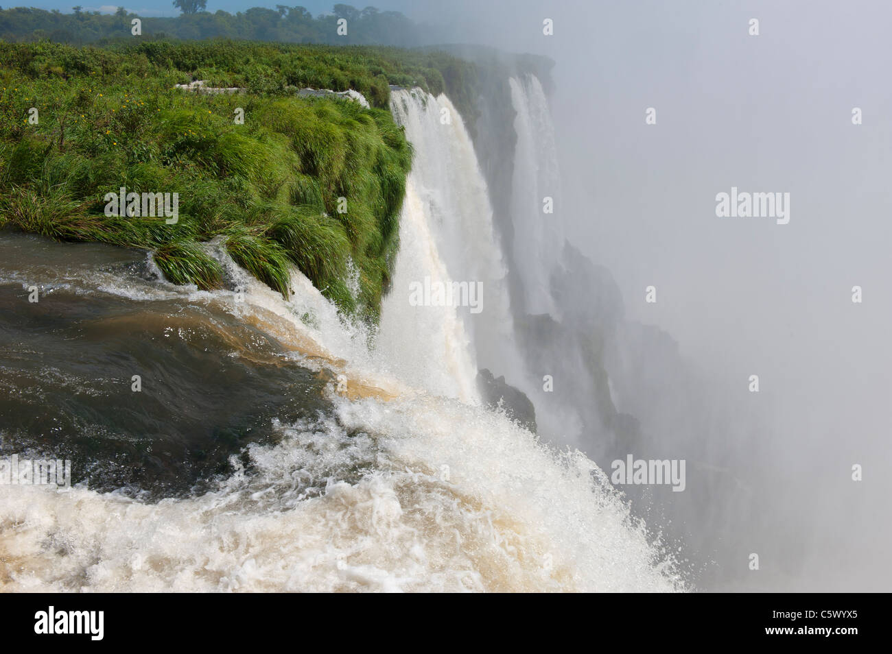 Iguazu/Iguaçu falls, Provincia Misiones, Argentina Foto Stock