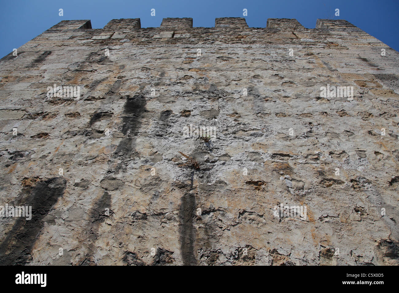 Uno del Castello di São Jorge torri Foto Stock