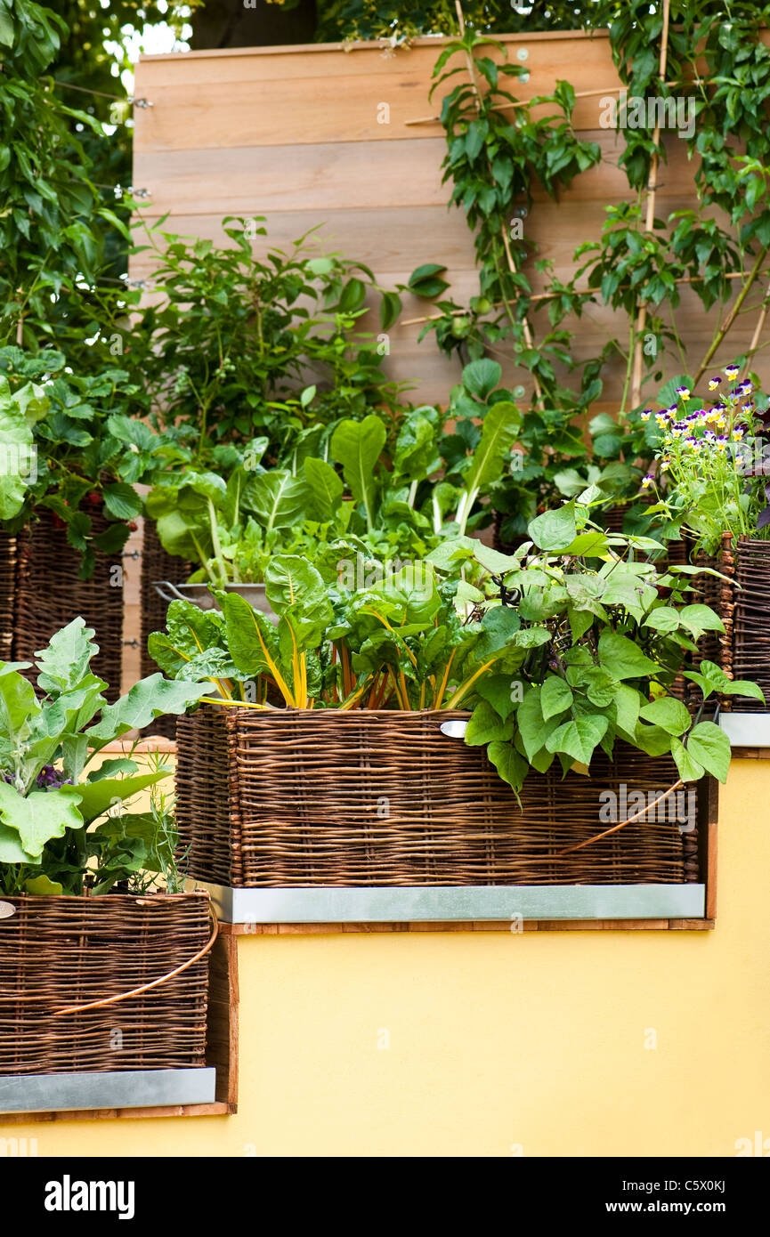 La Burgon & Ball 5-un-giorno Giardino a 2011 Hampton Court Palace Flower Show, REGNO UNITO Foto Stock