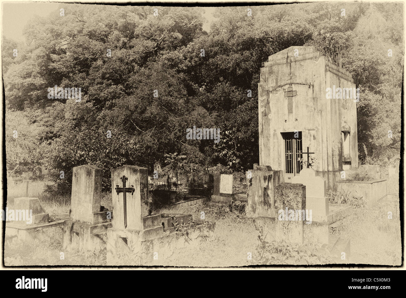 Riduzione dei gesuiti Santa Ana, cimitero, Provincia Misiones, Argentina Foto Stock