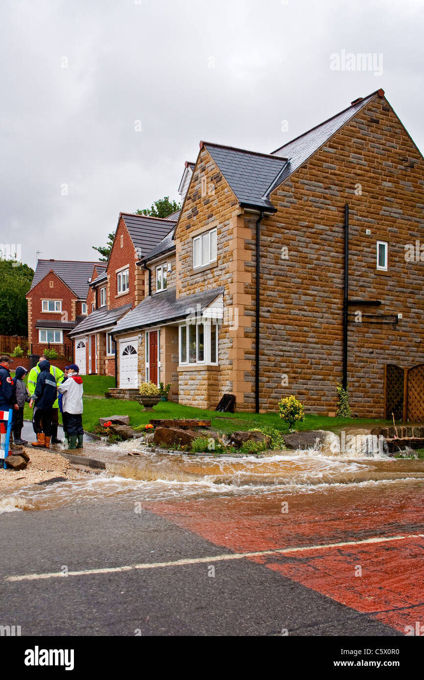 Proprietà di allagamento Foto Stock