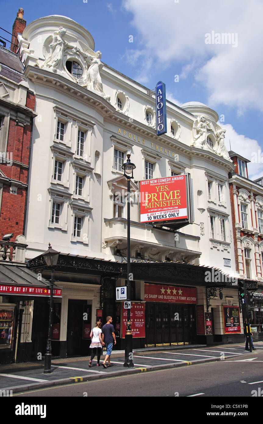 Apollo Theatre, Shaftesbury Avenue, Soho, City of Westminster, London, Greater London, England, Regno Unito Foto Stock