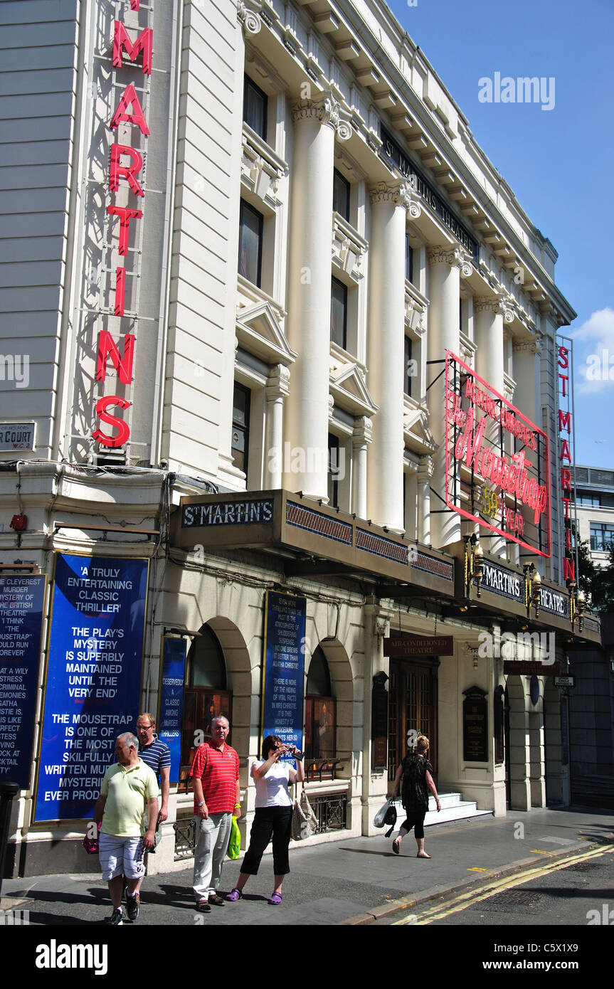 Agatha Christie's "Mousetrap' gioca, St.Martin's Theatre, West Street, Cambridge Circus, London, England, Regno Unito Foto Stock