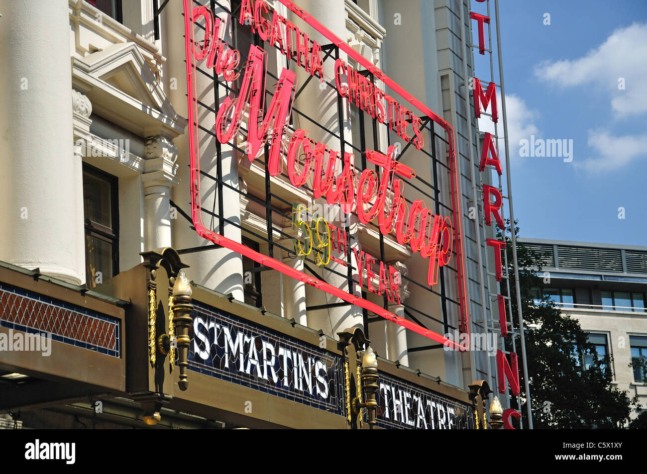 Agatha Christie's "Mousetrap' gioca, St.Martin's Theatre, West Street, Cambridge Circus, London, England, Regno Unito Foto Stock