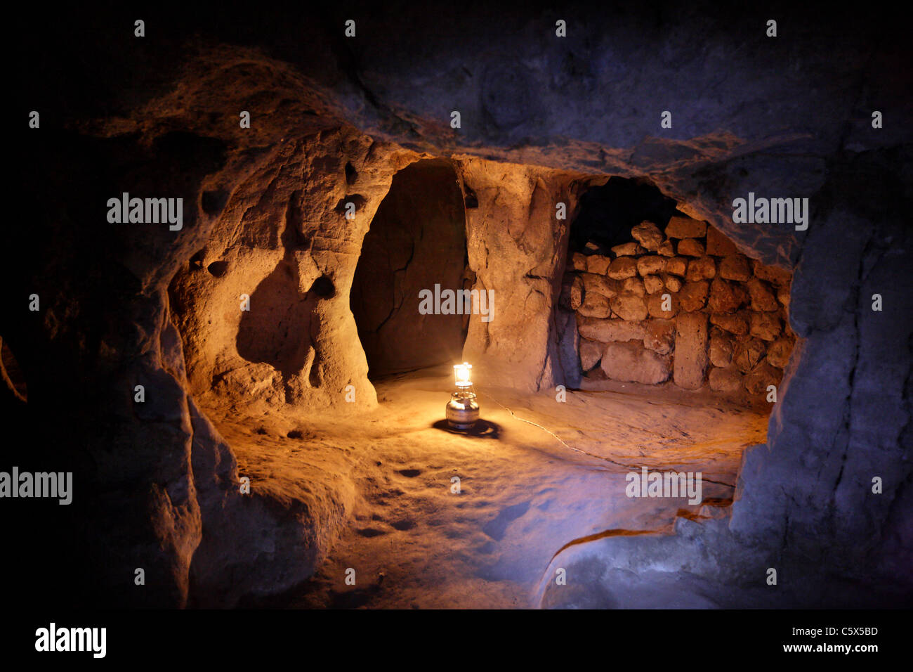 La città sotterranea di Mazikoy,( o 'Mazi'), Cappadocia, Turchia Foto Stock