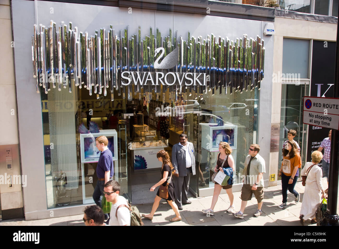Swarovski crystal negozio di vendita al dettaglio in Kinghtsbridge, Londra Foto Stock