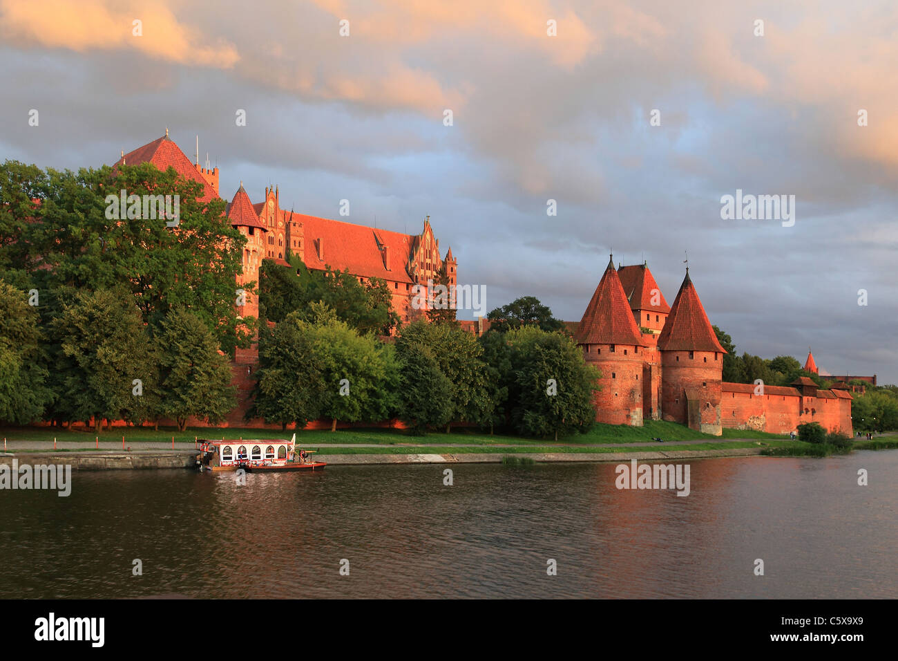 Malbork Marienburg Castello dei Cavalieri Teutonici Foto Stock