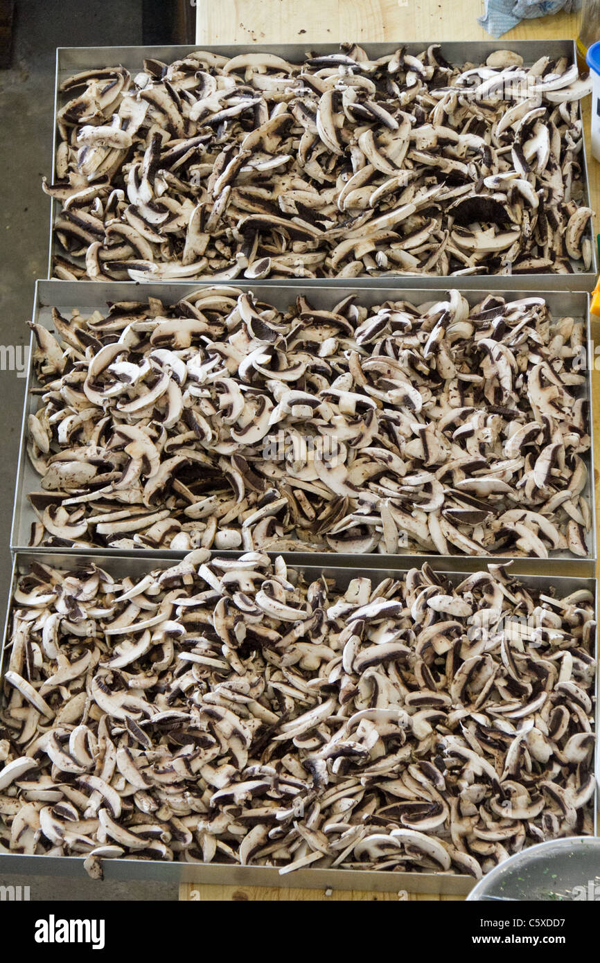 I funghi tritati Foto Stock