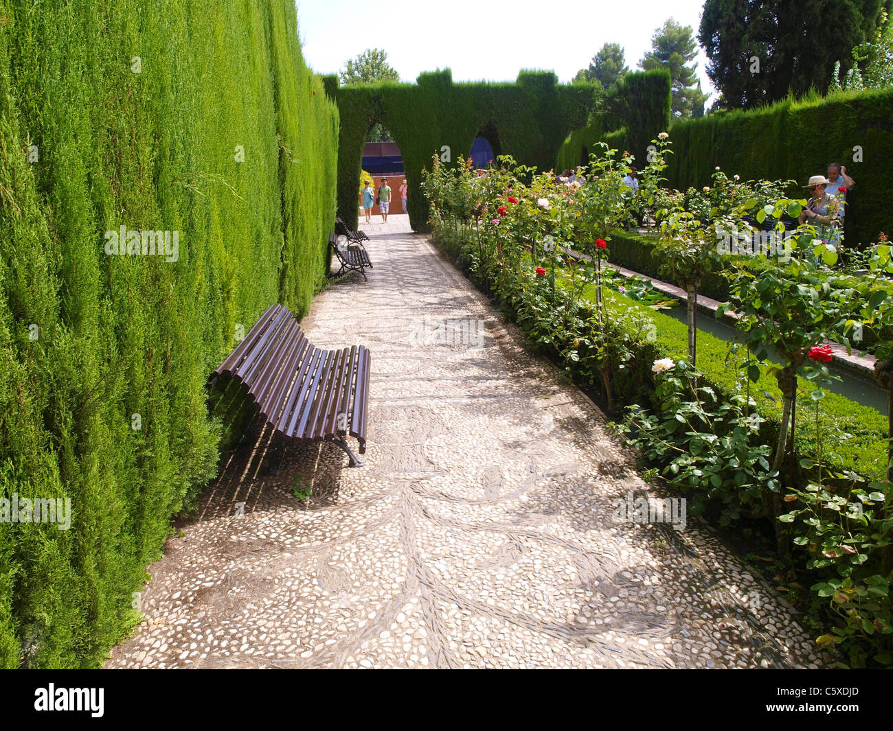 Granada, Spagna Alhambra e Generalife giardino, Andalusia Foto Stock