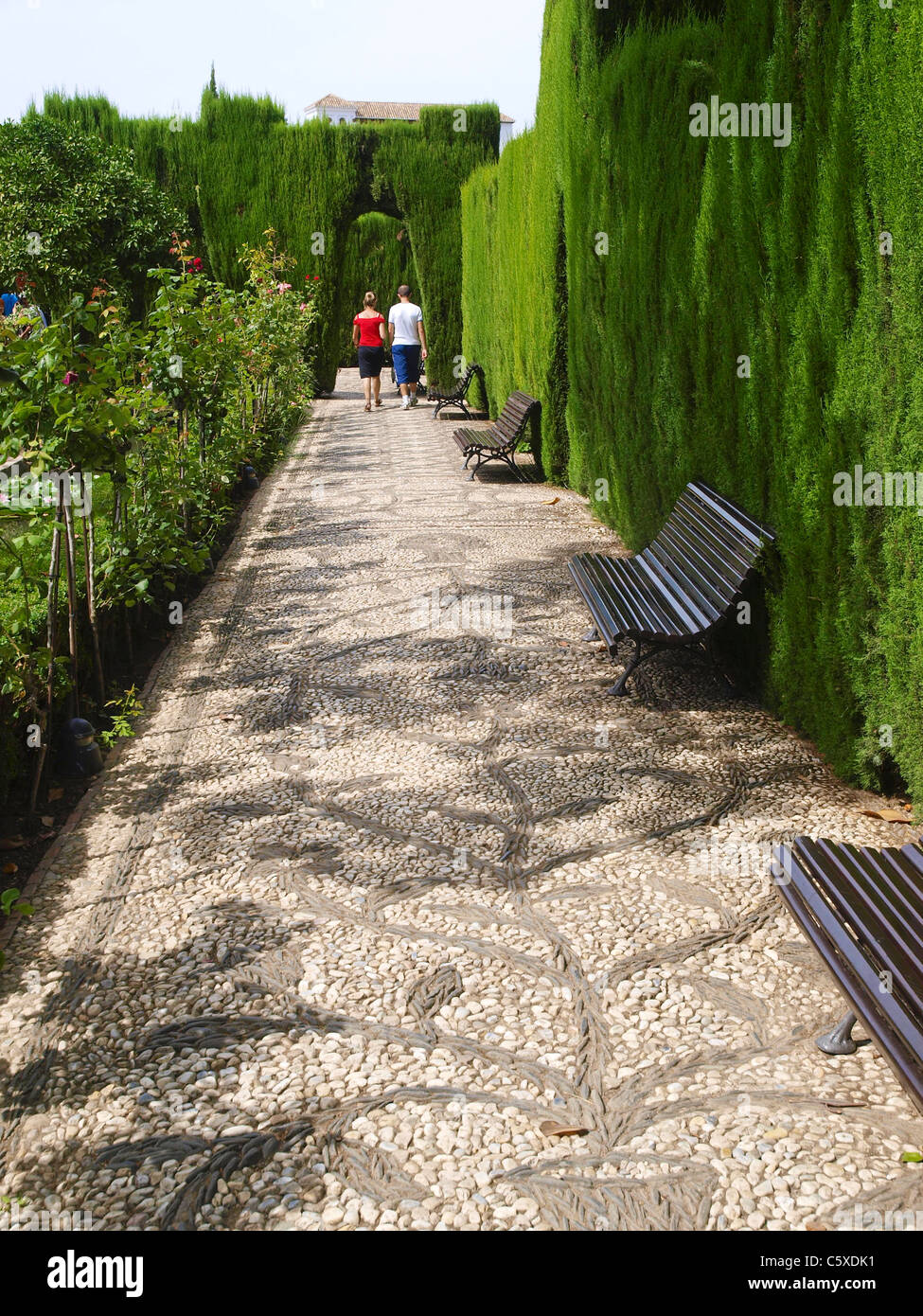 Granada, Spagna Alhambra e Generalife giardino, Andalusia Foto Stock