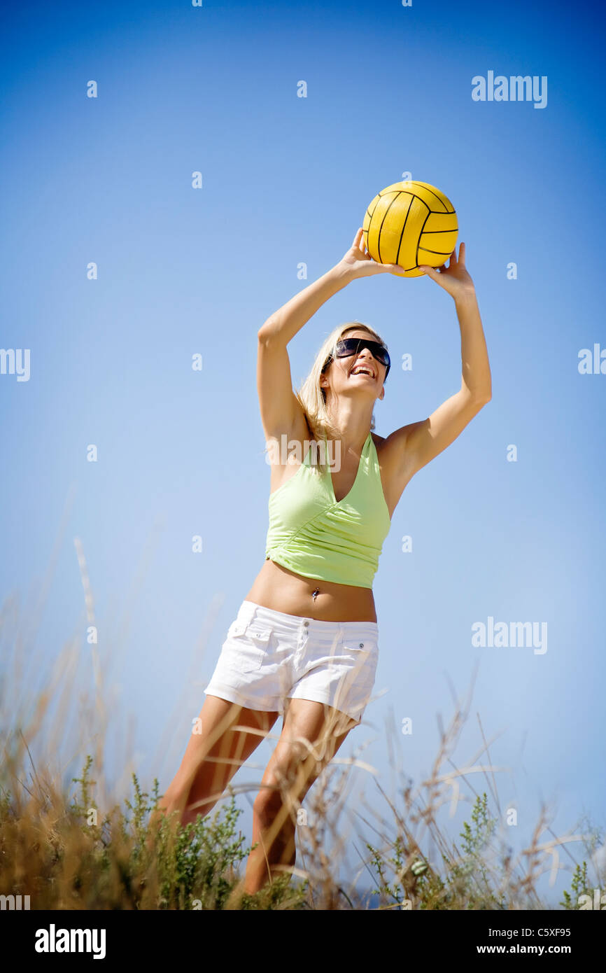 beachvolley Foto Stock