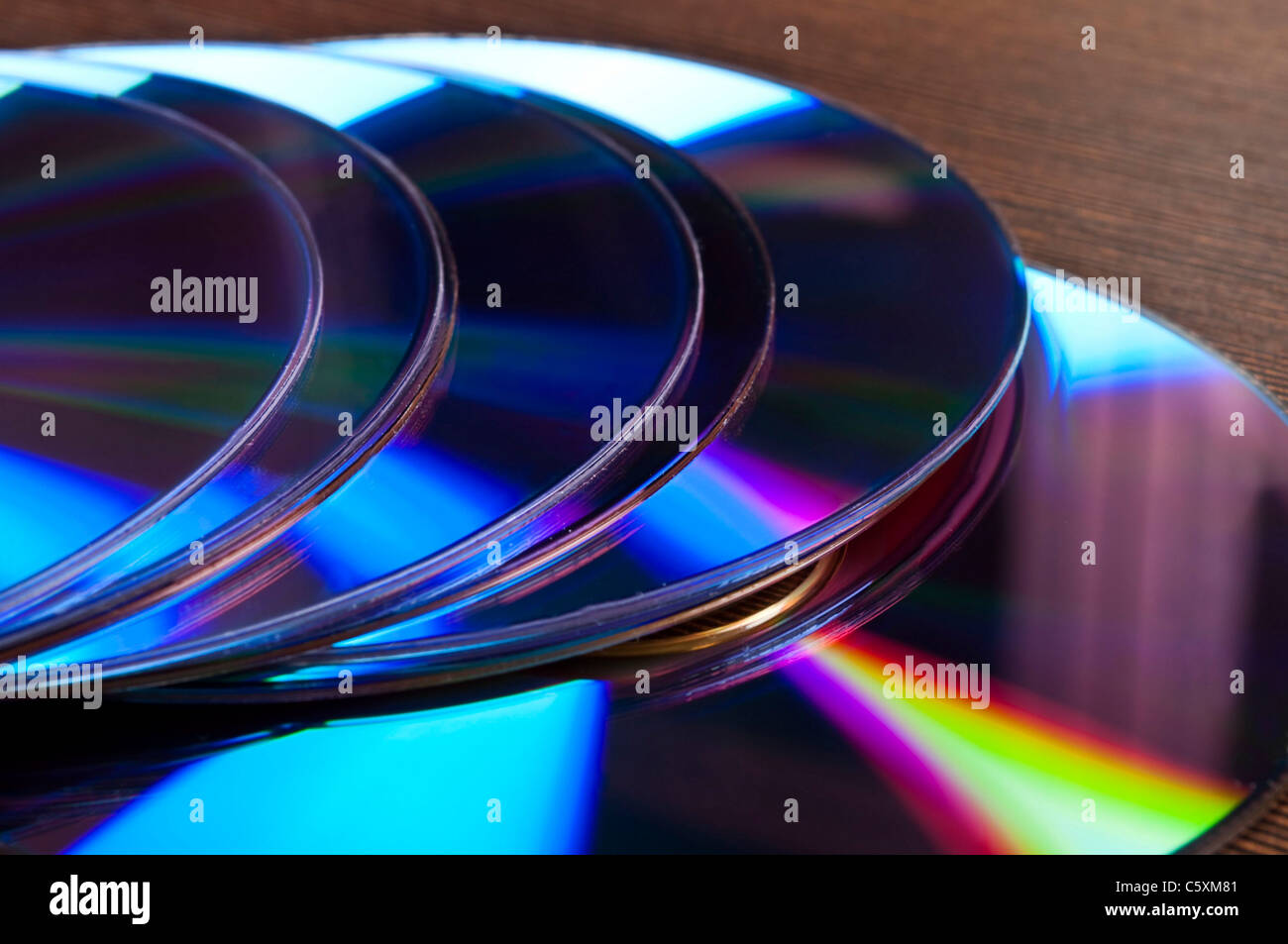 Gruppo di conputer compact disc Foto Stock