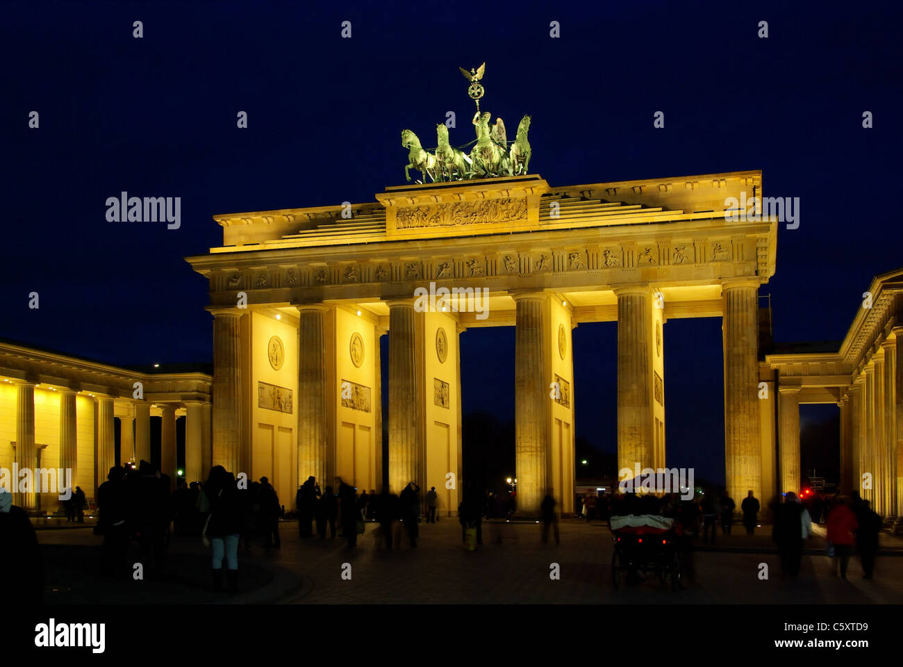 Berlin Brandenburger Tor Nacht - Berlin Brandenburg Gate notte 09 Foto Stock