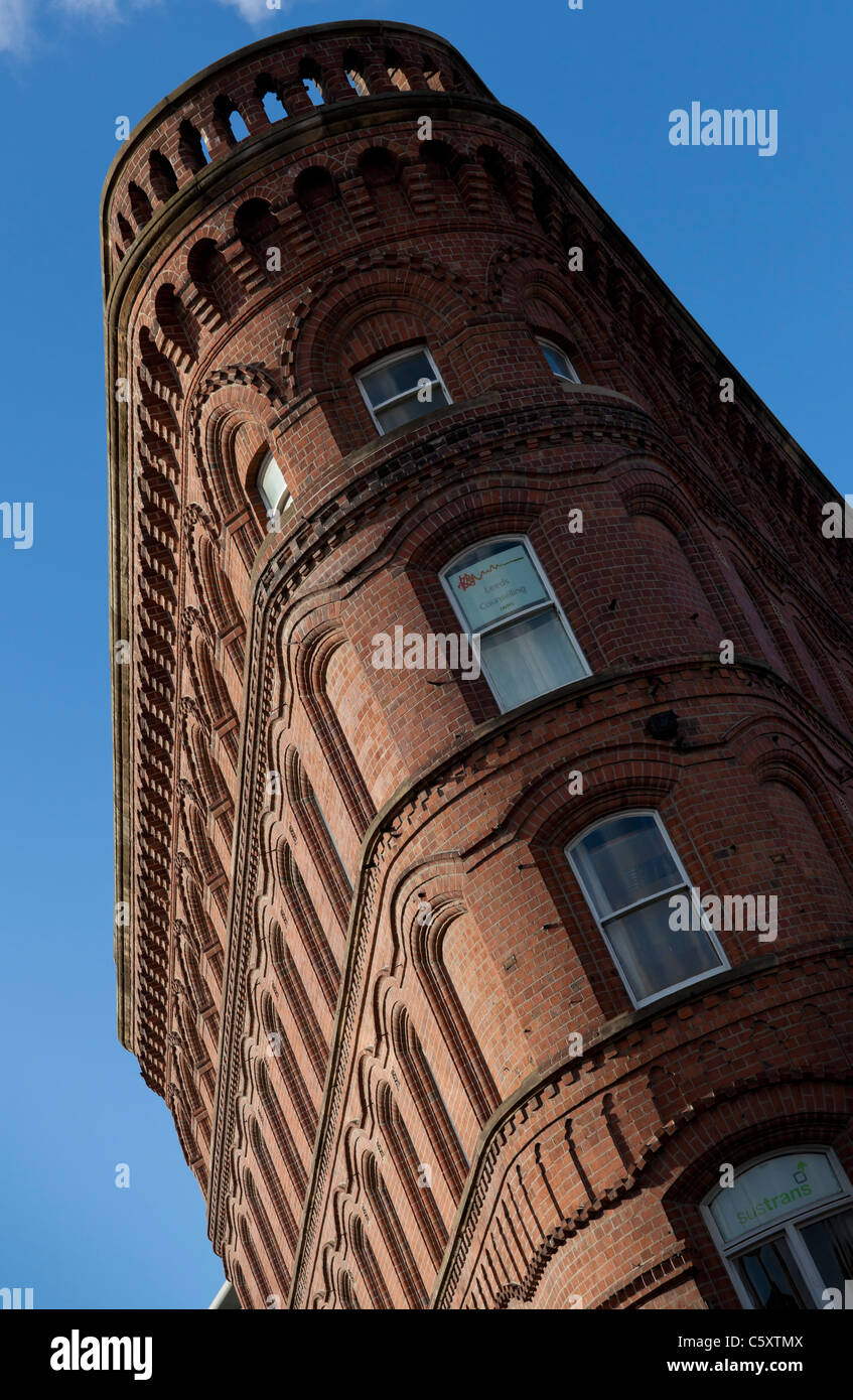 Leeds Bridge House,noto anche come il ferro piatto. Foto Stock