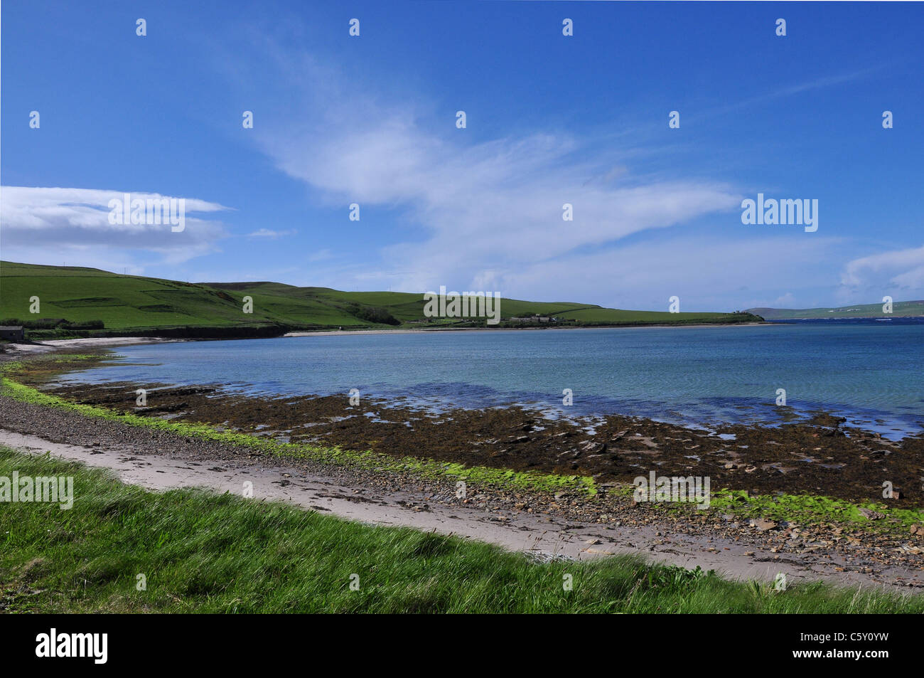 La costa a nord di Isola di Hoy, isole Orcadi, Scozia. Foto Stock