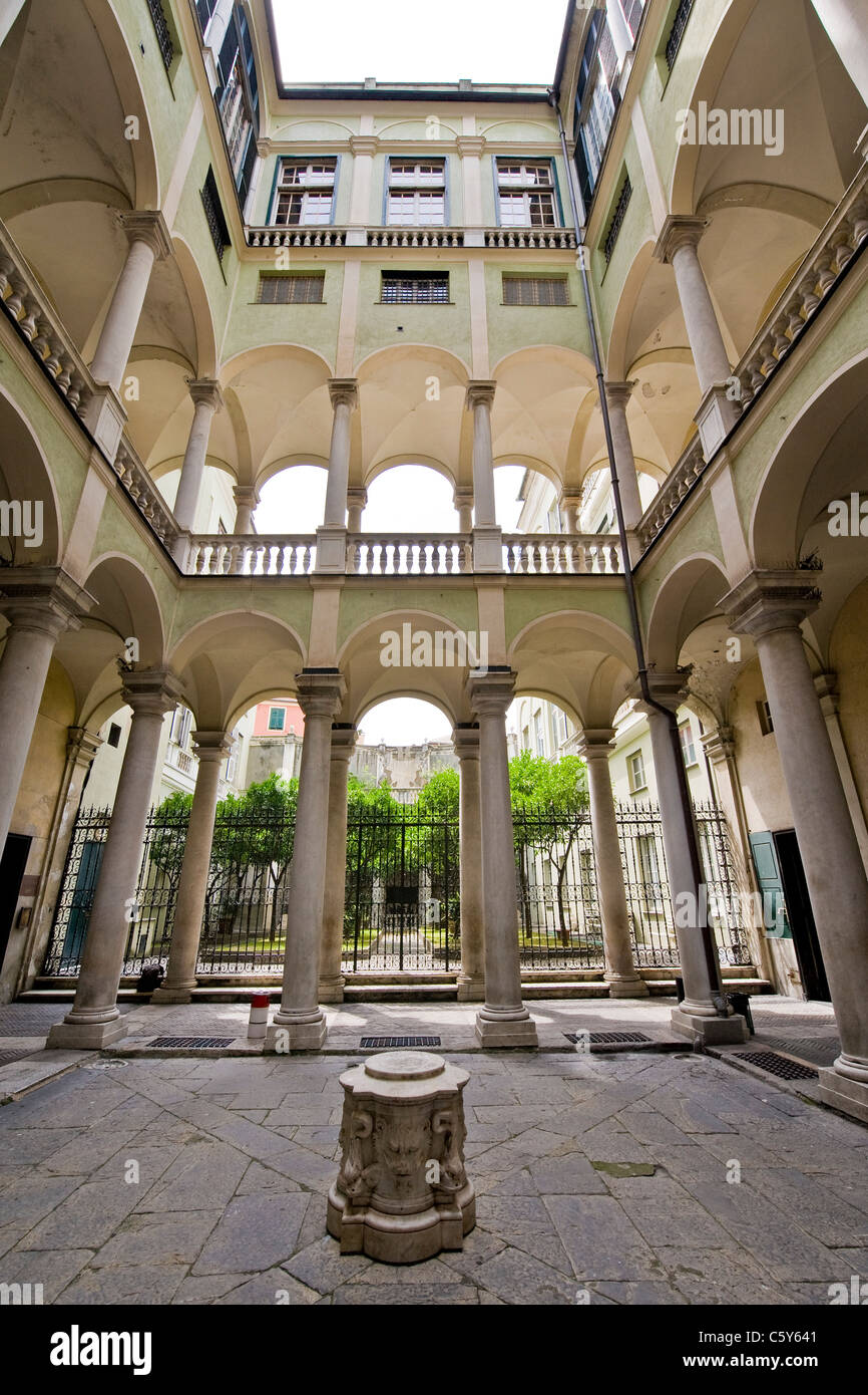 Balbi Senarega palace, Palazzo Balbi Senarega, Genova, liguria, Italy Foto Stock