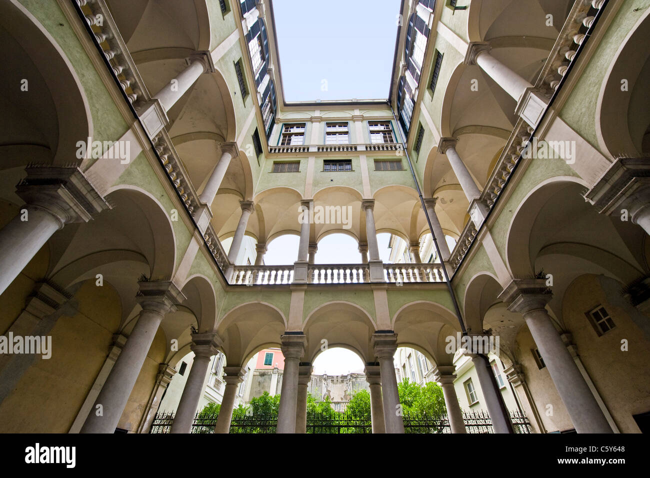 Balbi Senarega palace, Palazzo Balbi Senarega, Genova, liguria, Italy Foto Stock