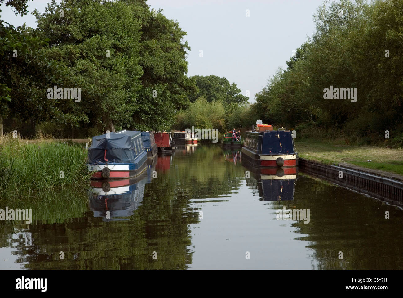 Trent e Mersey Canal Foto Stock