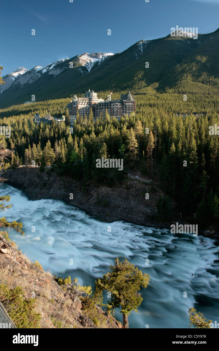 Il Fairmont Banff Springs Hotel, Banff, AB Foto Stock