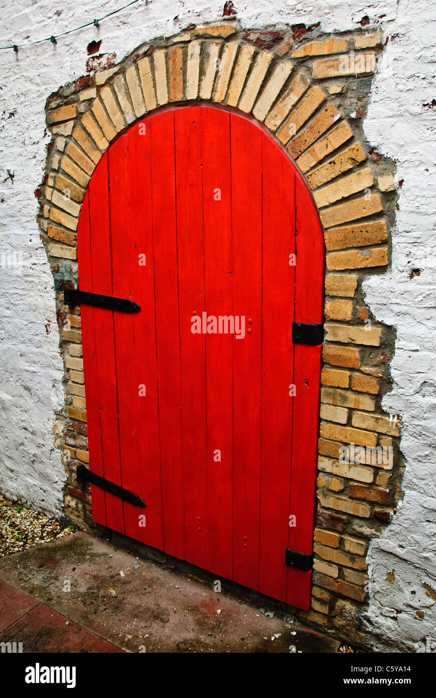 Edificio colorato, Redcliffe Quay, St. Johns, Antigua Foto Stock