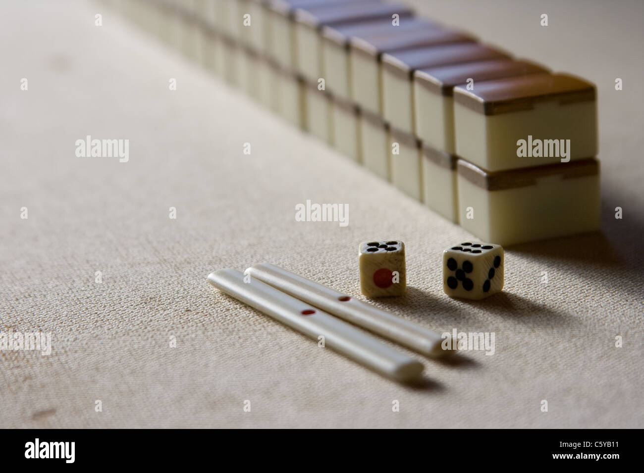 Gioco di Mahjong Foto Stock