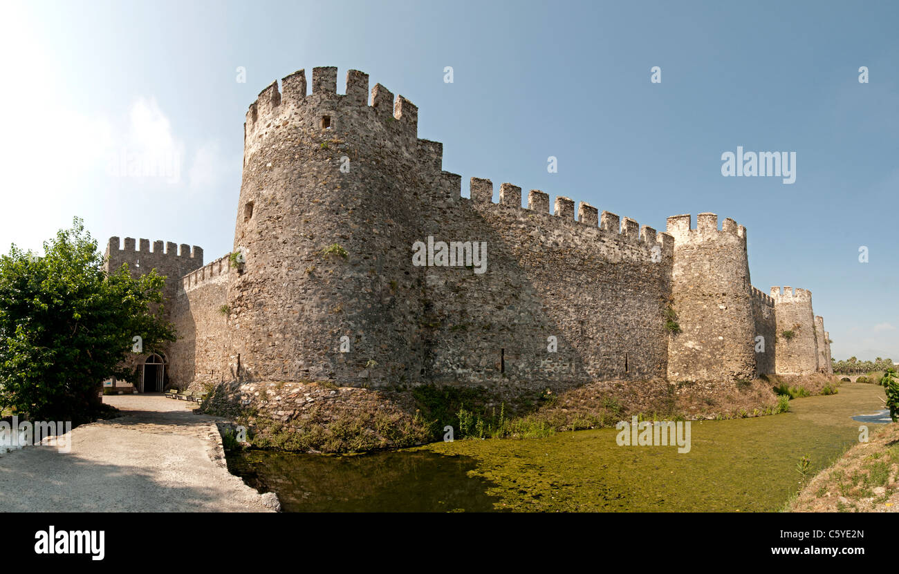 Il castello di Mamure Turchia castello medievale in Anamur distretto di Mersin Provincia Foto Stock