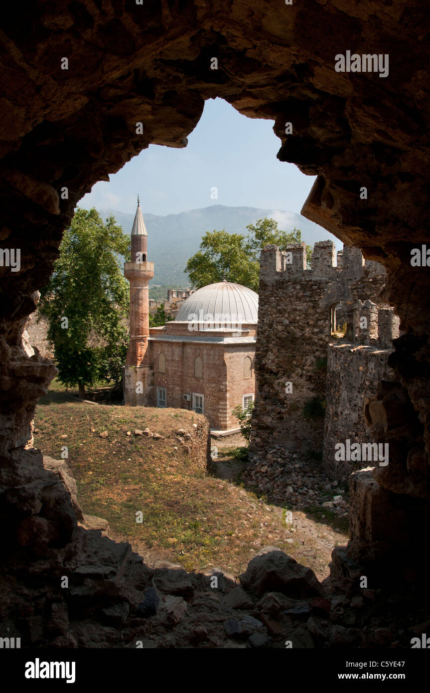 Il castello di Mamure Turchia castello medievale in Anamur distretto di Mersin Provincia Foto Stock