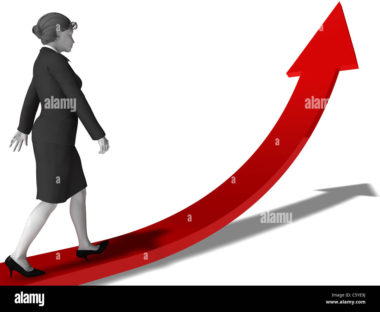 Carriera di successo di pianificazione per le donne Foto Stock