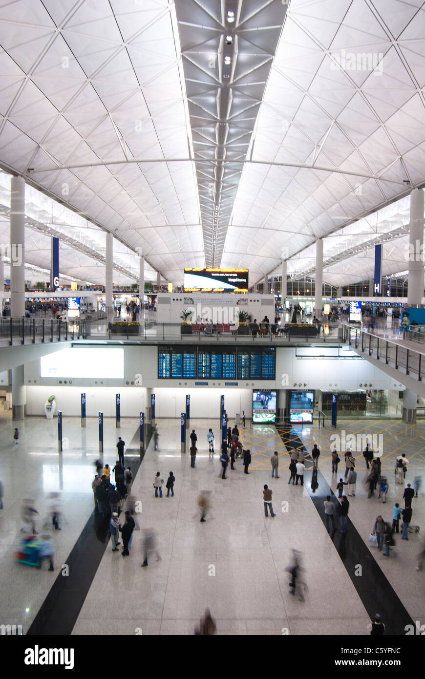 Hong kong airport terminal di partenza Foto Stock