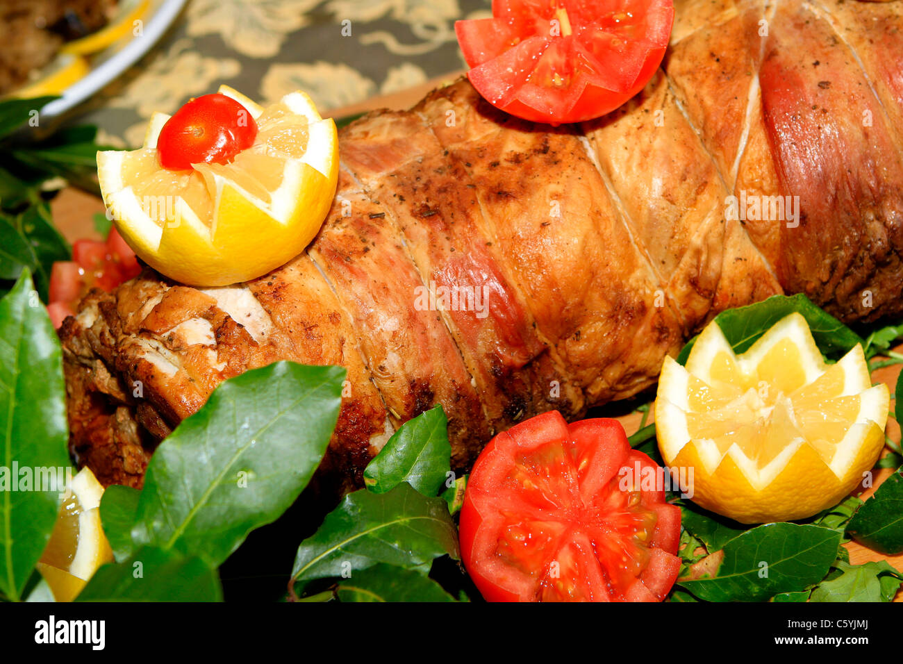 Il cibo italiano, Porchetta Foto Stock