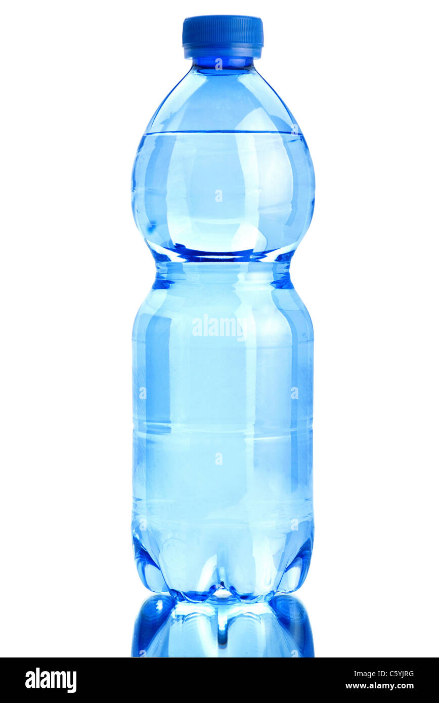 Plastica bottiglia trasparente Foto Stock