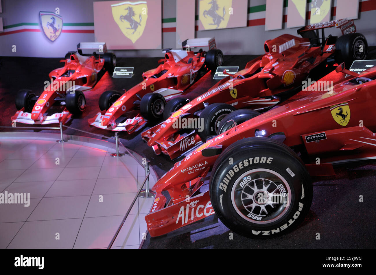 Ferrari F1 display, Museo Ferrari (Galleria Ferrari), Maranello, Italia Foto Stock