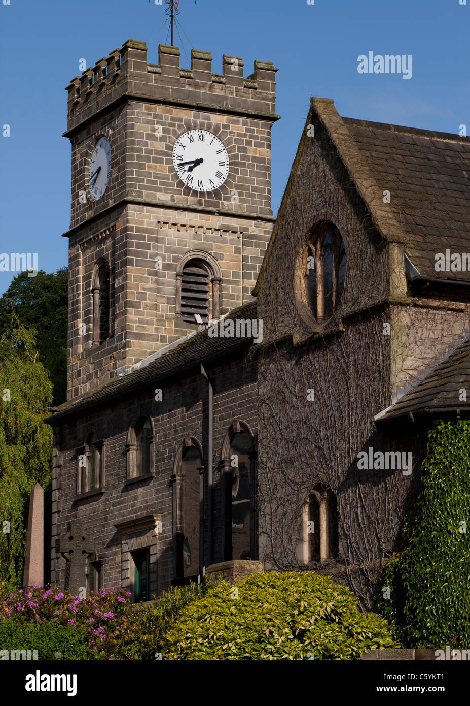 La Chiesa Parrocchiale di Santa Maria, Todmorden, Calderdale, West Yorkshire. Foto Stock