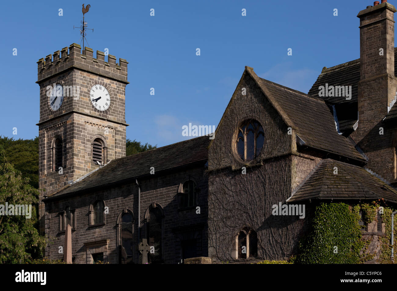La Chiesa Parrocchiale di Santa Maria, Todmorden, Calderdale, West Yorkshire. Foto Stock
