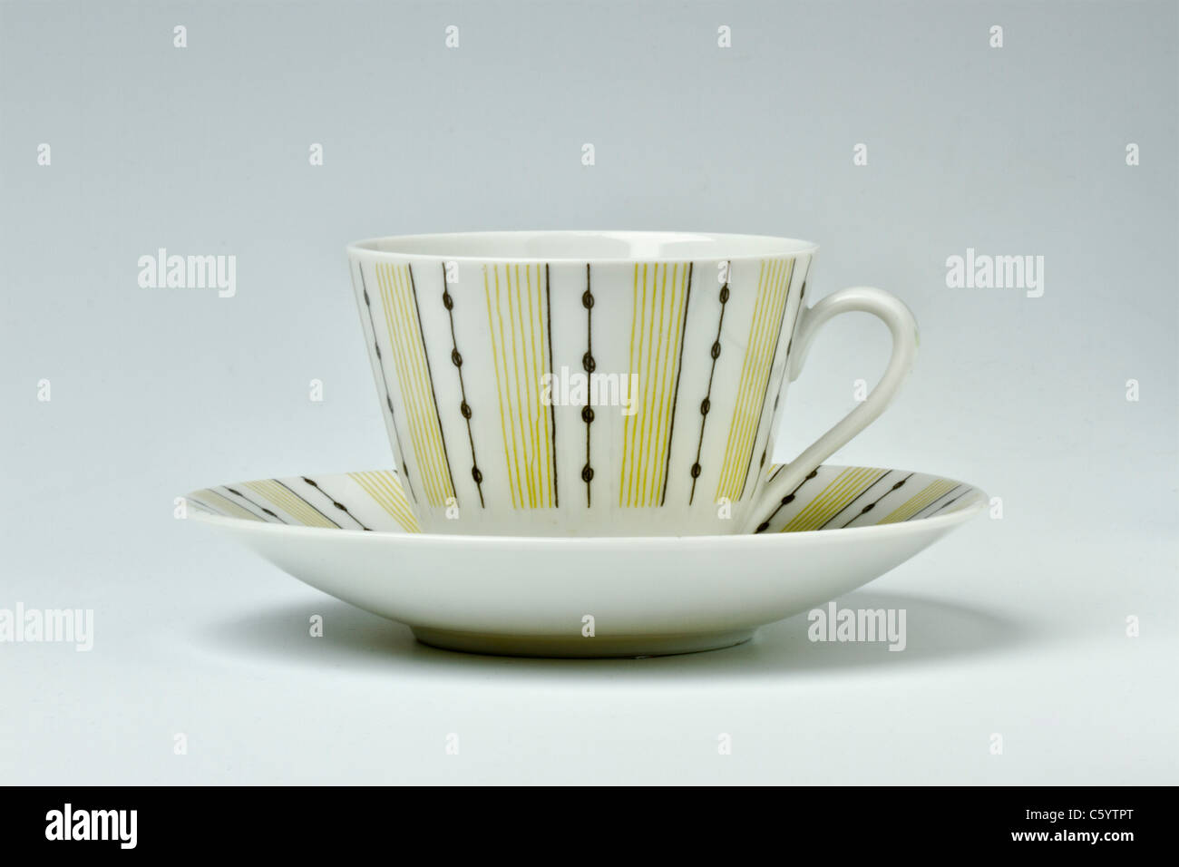 Rorstrand tazza e piattino in "Casino' pattern Foto Stock