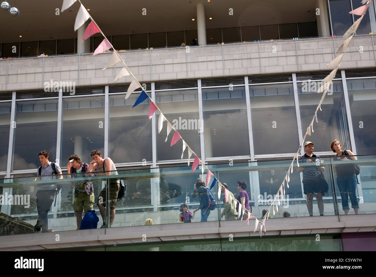 Royal Festival Hall Deck balcone Foto Stock