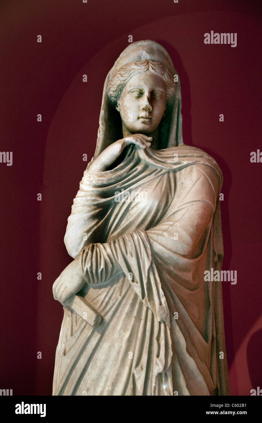 Dea Nemesis Roman 2 cent AC Perge Perga Turkey Nemesis era la dea della divina vendetta e vendetta della dea remorseless. Foto Stock