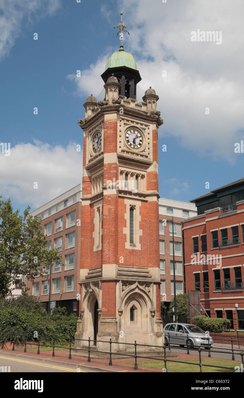 La Jubilee Clock Tower (per il Giubileo dei Diamanti della Regina Vittoria nel 1897), Maidenhead, Berkshire, Inghilterra. Foto Stock